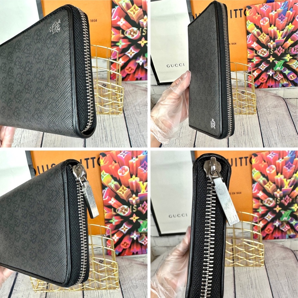 Dunhill black zippy zip around wallet - Picture 10 of 12
